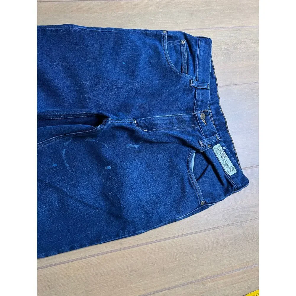 Vintage Carhartt Jeans Mens 34x32 Blue Denim Utility Work‎ Pants Modern Distress